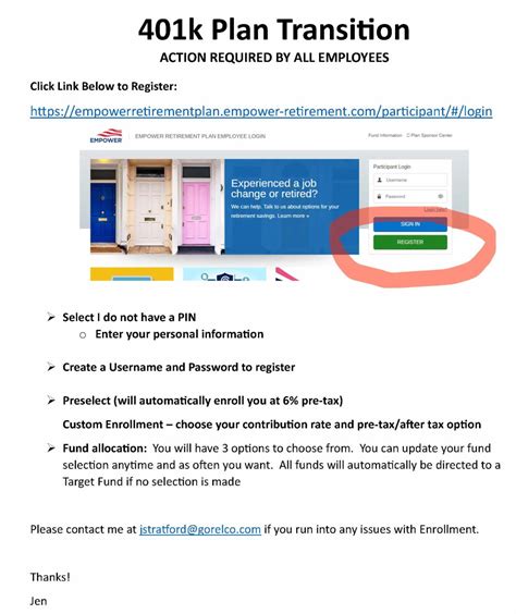 empower 401k login